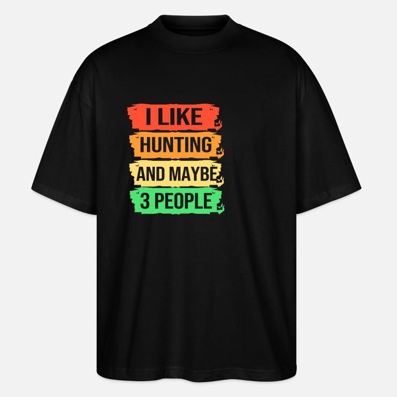 Jäger Jagen - Stanley/Stella Oversized Unisex Bio T-Shirt Blaster 2.0 - Schwarz