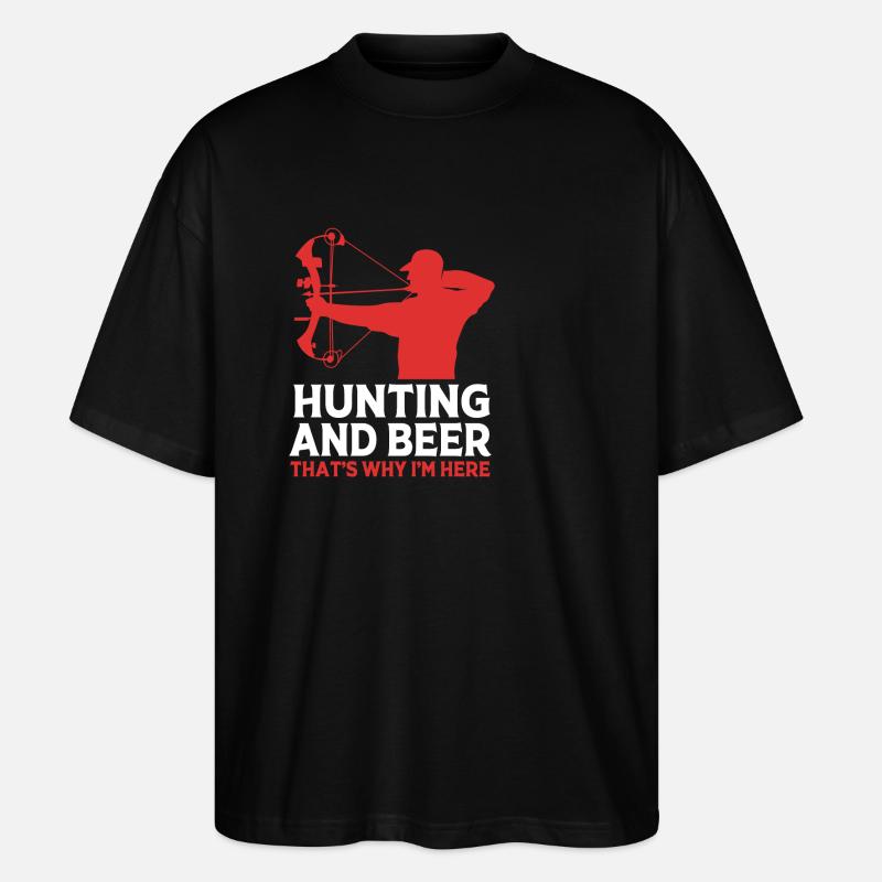 Chasse au chasseur - T-shirt bio Blaster 2.0 coupe oversize Stanley/Stella Unisexe - noir