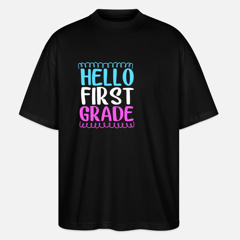Erstklässler - Stanley/Stella Oversized Unisex Bio T-Shirt Blaster 2.0 - Schwarz