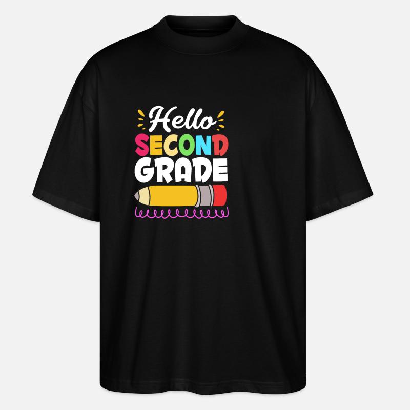 2. Klasse - Stanley/Stella Oversized Unisex Bio T-Shirt Blaster 2.0 - Schwarz