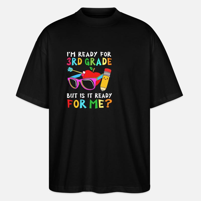 3. Klasse - Stanley/Stella Oversized Unisex Bio T-Shirt Blaster 2.0 - Schwarz