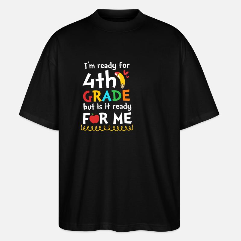 4e année - T-shirt bio Blaster 2.0 coupe oversize Stanley/Stella Unisexe - noir