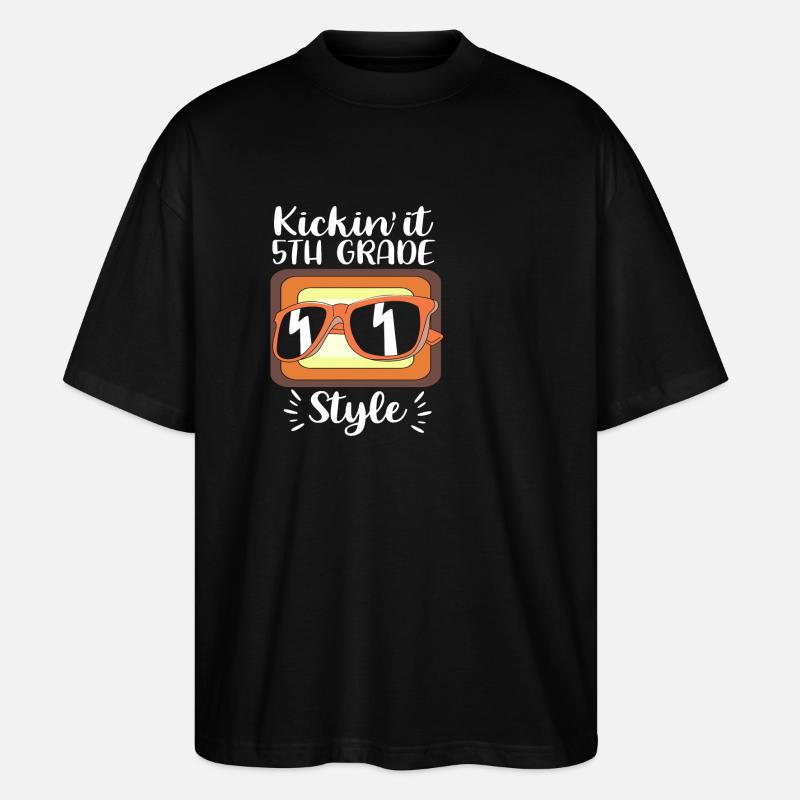 5th Grade - Stanley/Stella Oversized Unisex Organic T-shirt Blaster 2.0 - black