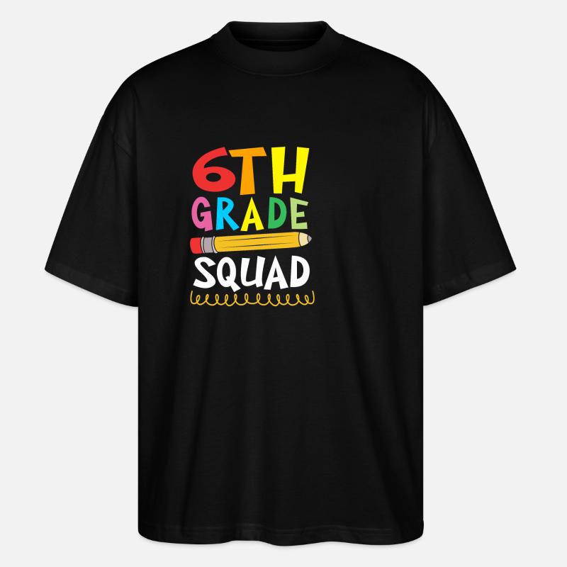 6. Klasse - Stanley/Stella Oversized Unisex Bio T-Shirt Blaster 2.0 - Schwarz