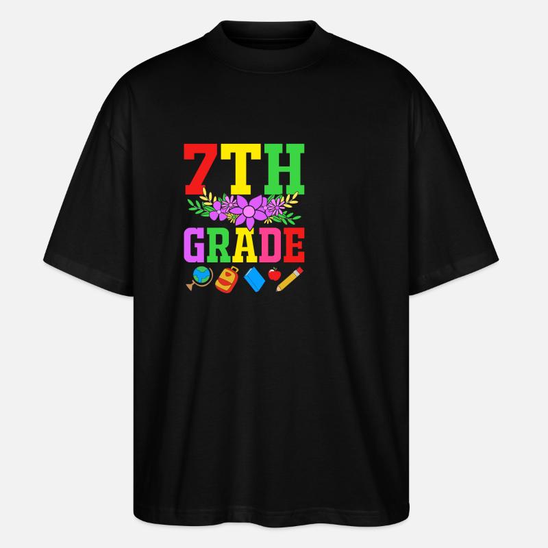 7. Klasse - Stanley/Stella Oversized Unisex Bio T-Shirt Blaster 2.0 - Schwarz
