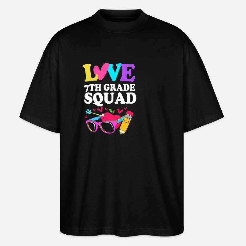 7. Klasse - Stanley/Stella Oversized Unisex Bio T-Shirt Blaster 2.0 - Schwarz