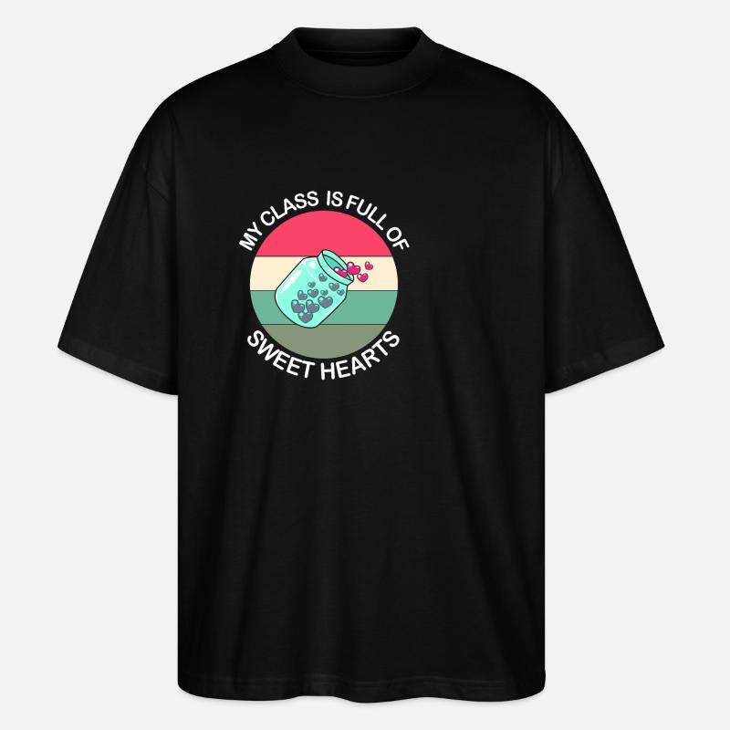 Enseignants de collège - T-shirt bio Blaster 2.0 coupe oversize Stanley/Stella Unisexe - noir
