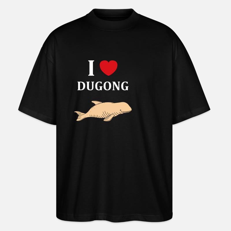 Dugong - Stanley/Stella Oversized Unisex Bio T-Shirt Blaster 2.0 - Schwarz