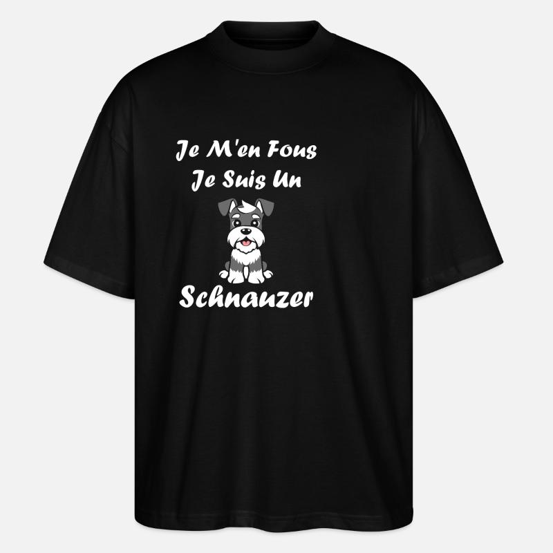 Schnauzer - Stanley/Stella Oversized Unisex Bio T-Shirt Blaster 2.0 - Schwarz