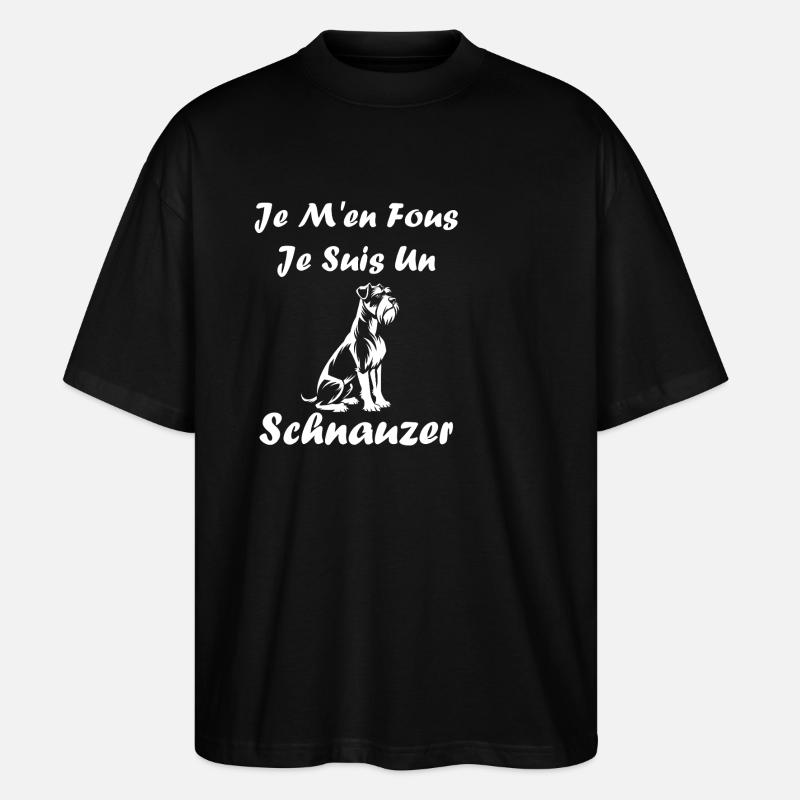 Schnauzer - Stanley/Stella Oversized Unisex Bio T-Shirt Blaster 2.0 - Schwarz