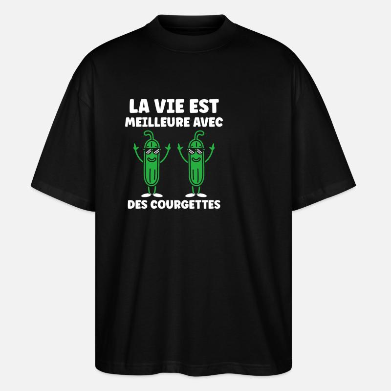 Zucchini-Humor - Stanley/Stella Oversized Unisex Bio T-Shirt Blaster 2.0 - Schwarz
