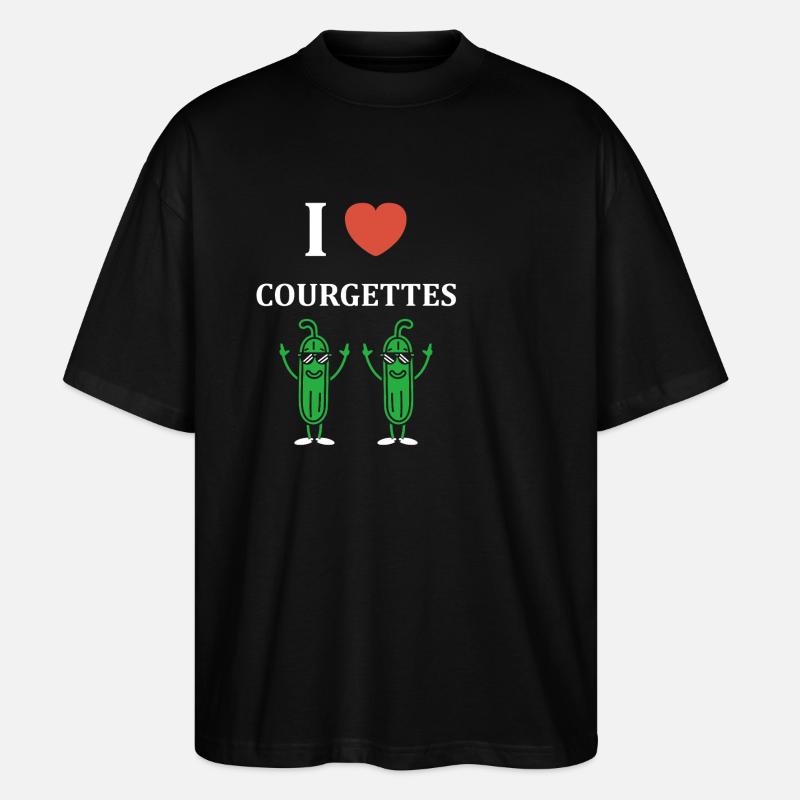 Humour Courgette - T-shirt bio Blaster 2.0 coupe oversize Stanley/Stella Unisexe - noir