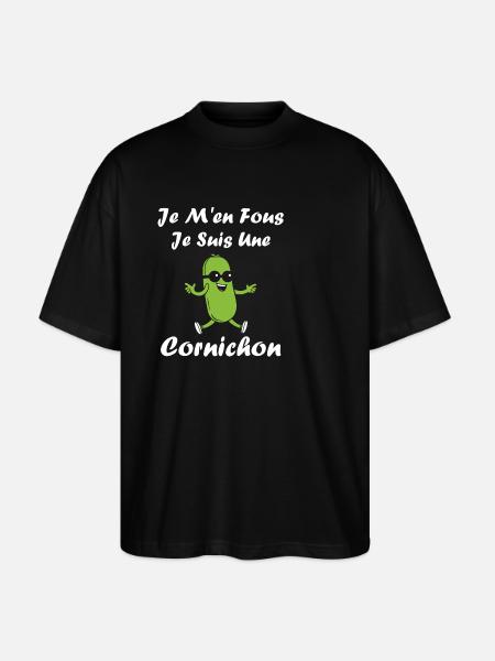 Humour Cornichon - T-shirt bio Blaster 2.0 coupe oversize Stanley/Stella Unisexe - noir