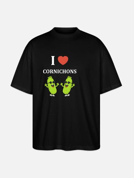 Humour Cornichon - T-shirt bio Blaster 2.0 coupe oversize Stanley/Stella Unisexe - noir