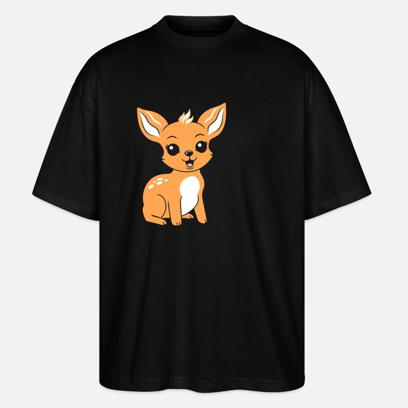 Reh - Stanley/Stella Oversized Unisex Bio T-Shirt Blaster 2.0 - Schwarz