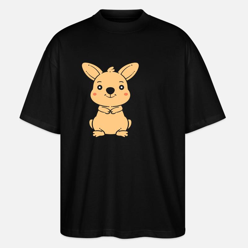 wallaby - T-shirt bio Blaster 2.0 coupe oversize Stanley/Stella Unisexe - noir