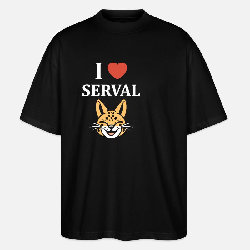 serval - T-shirt bio Blaster 2.0 coupe oversize Stanley/Stella Unisexe - noir