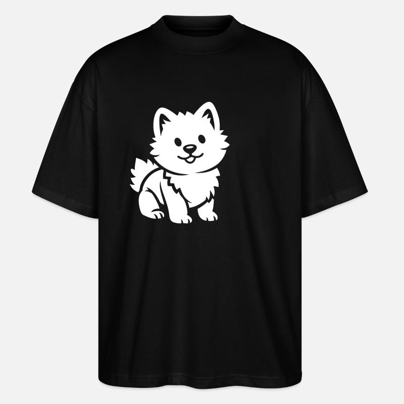 Pomsky - Stanley/Stella Oversized Unisex Organic T-shirt Blaster 2.0 - black