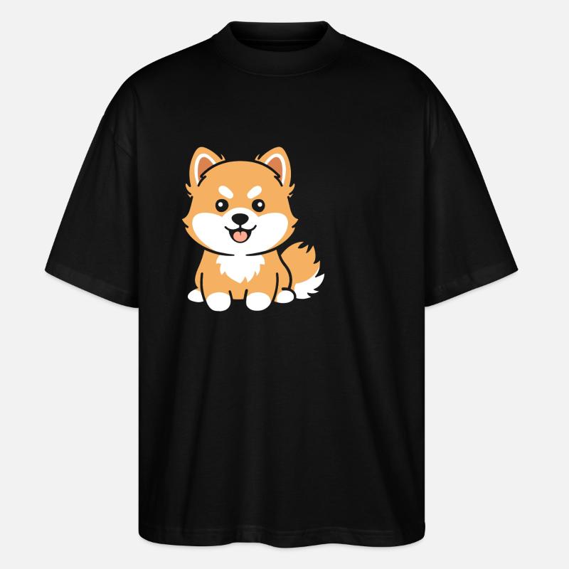 Pomsky - Stanley/Stella Oversized Unisex Organic T-shirt Blaster 2.0 - black