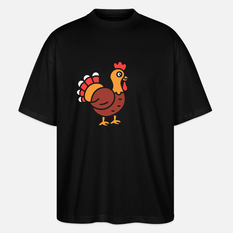dinde - T-shirt bio Blaster 2.0 coupe oversize Stanley/Stella Unisexe - noir