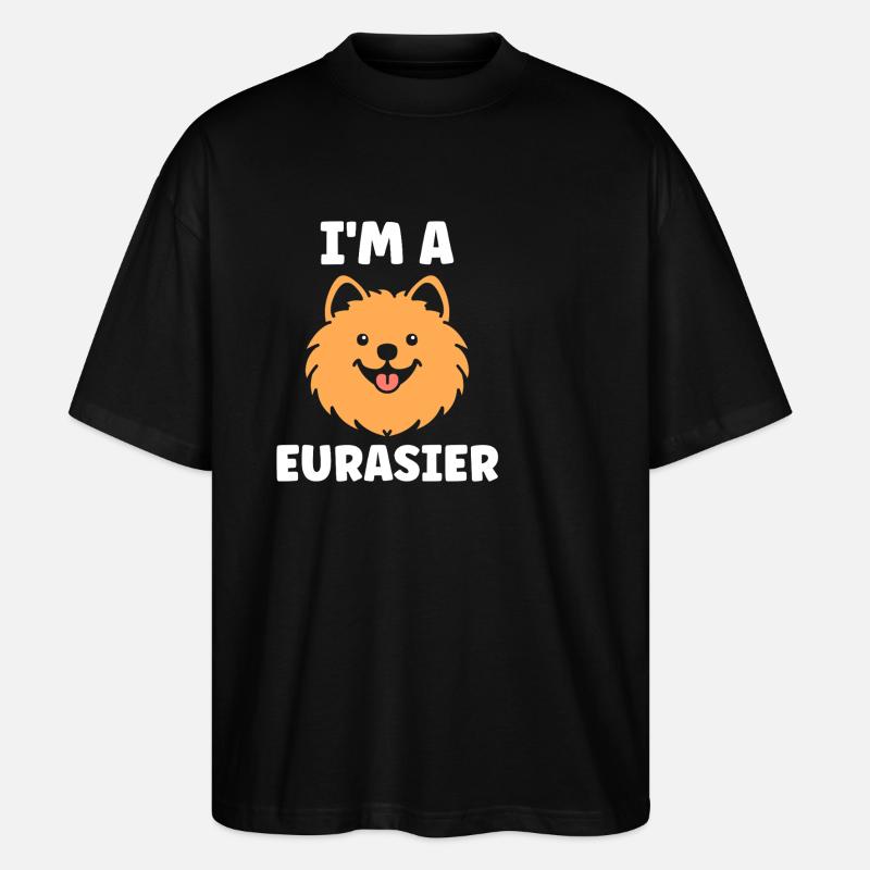 Eurasier - Stanley/Stella Oversized Unisex Bio T-Shirt Blaster 2.0 - Schwarz
