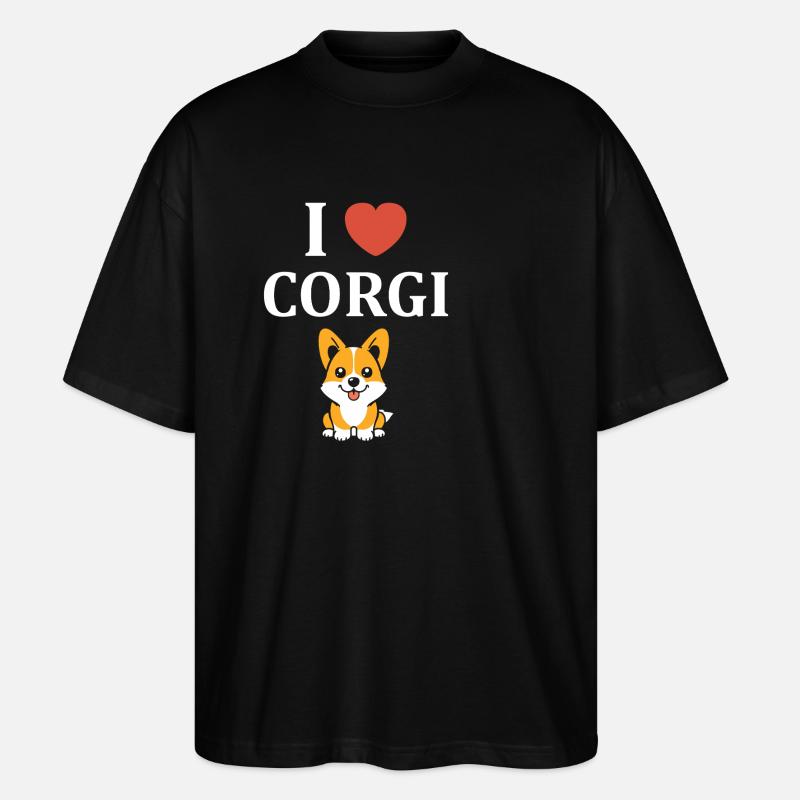 corgi - T-shirt bio Blaster 2.0 coupe oversize Stanley/Stella Unisexe - noir