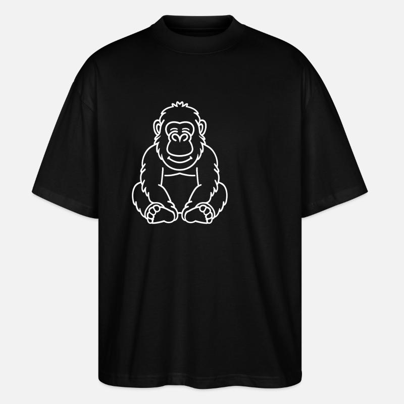 Gorilla - Stanley/Stella Oversized Unisex Bio T-Shirt Blaster 2.0 - Schwarz