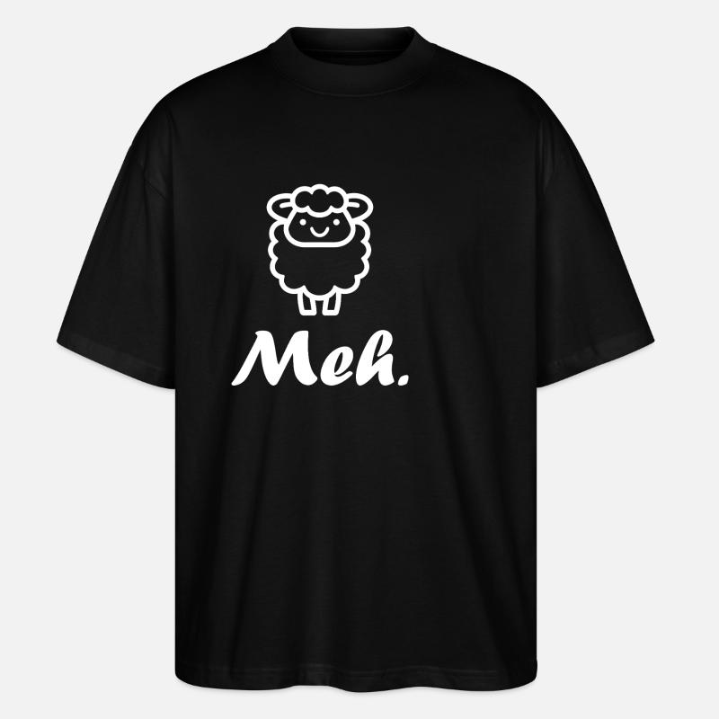 mouton - T-shirt bio Blaster 2.0 coupe oversize Stanley/Stella Unisexe - noir