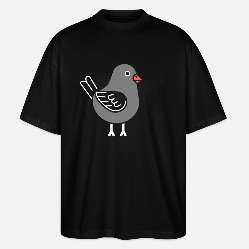 Taube - Stanley/Stella Oversized Unisex Bio T-Shirt Blaster 2.0 - Schwarz