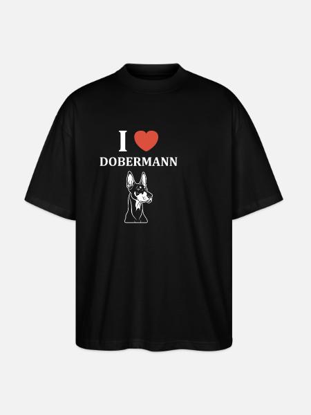 Dobermann - Stanley/Stella Oversized Unisex Organic T-shirt Blaster 2.0 - black