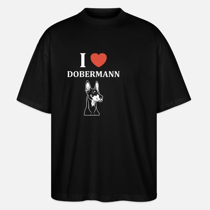 dobermann - T-shirt bio Blaster 2.0 coupe oversize Stanley/Stella Unisexe - noir