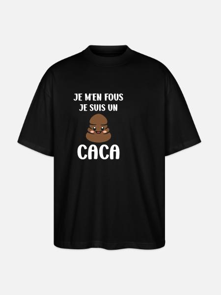 caca - T-shirt bio Blaster 2.0 coupe oversize Stanley/Stella Unisexe - noir