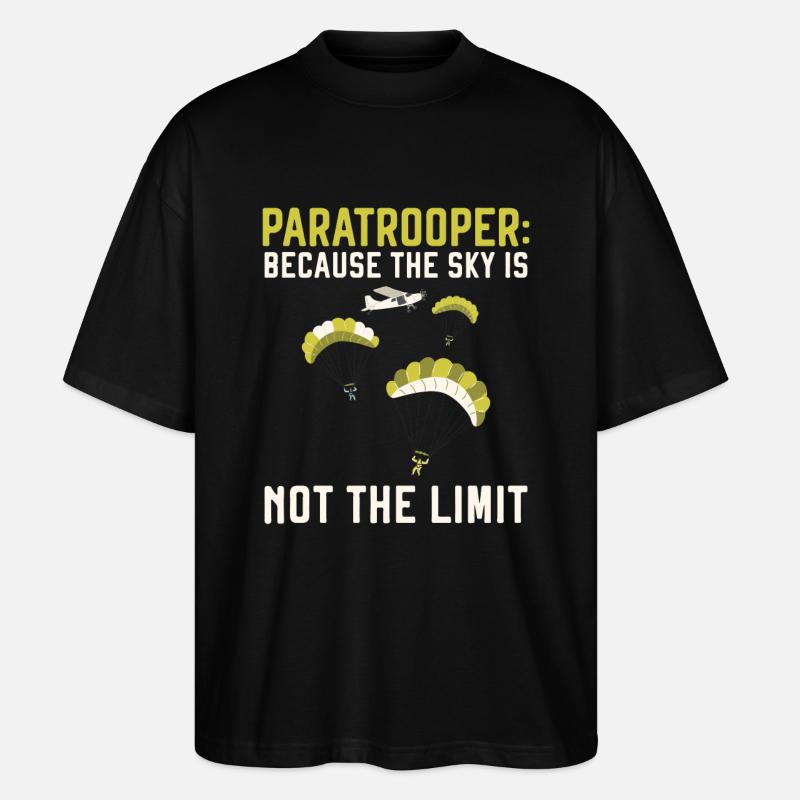Parachutistes Parachutisme Parachutisme - T-shirt bio Blaster 2.0 coupe oversize Stanley/Stella Unisexe - noir