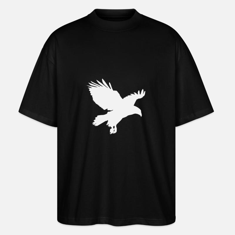 Adler Eagle - Stanley/Stella Oversized Unisex Bio T-Shirt Blaster 2.0 - Schwarz