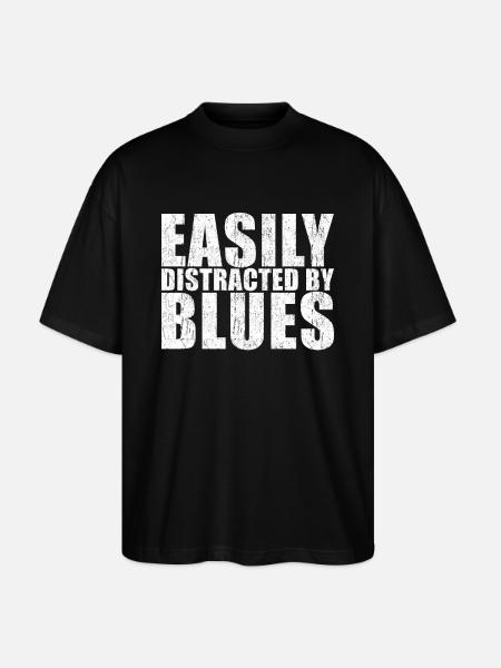 Blues Fan Gift - Stanley/Stella Oversized Unisex Organic T-shirt Blaster 2.0 - black