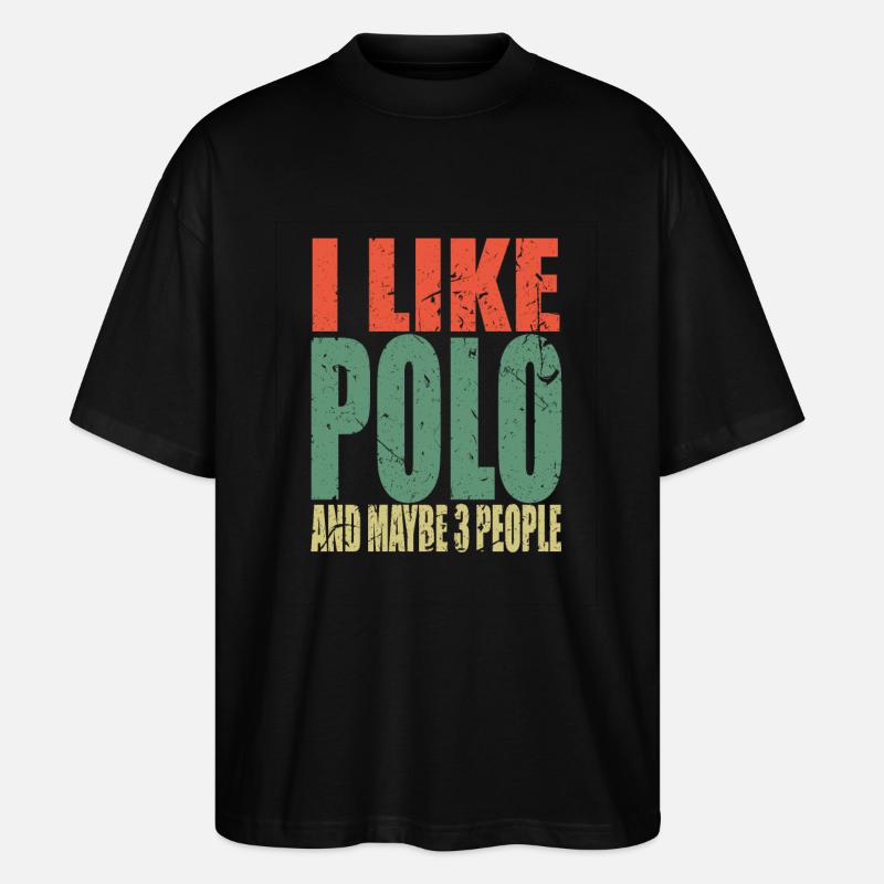 Polo disant drôle - T-shirt bio Blaster 2.0 coupe oversize Stanley/Stella Unisexe - noir
