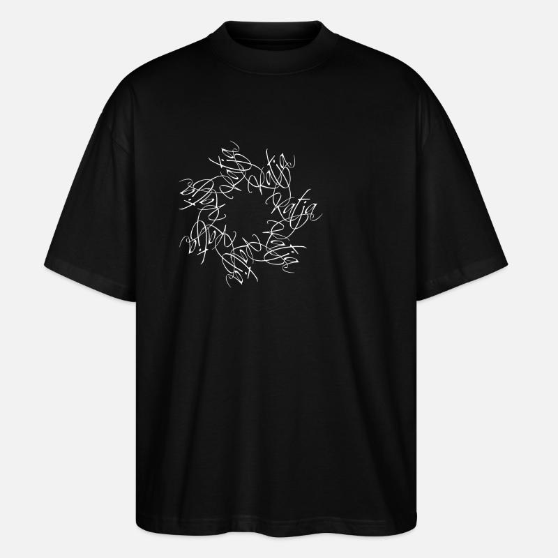 Katja Nom Mandala - T-shirt bio Blaster 2.0 coupe oversize Stanley/Stella Unisexe - noir