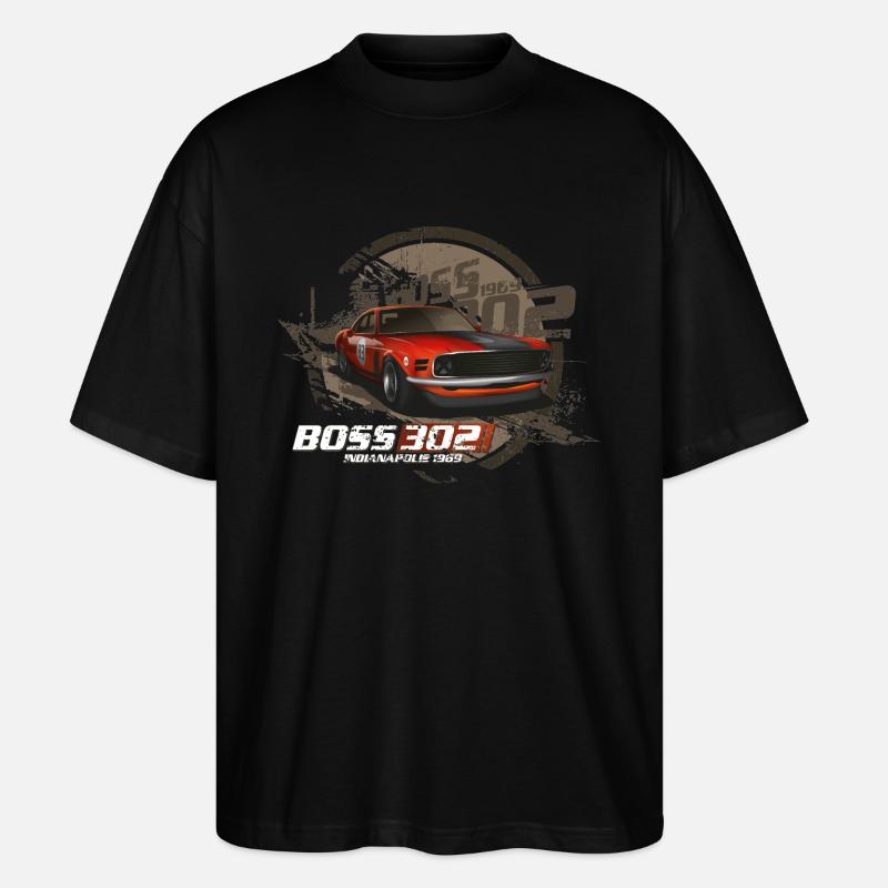 Racing 302 - Stanley/Stella Oversized Unisex Bio T-Shirt Blaster 2.0 - Schwarz