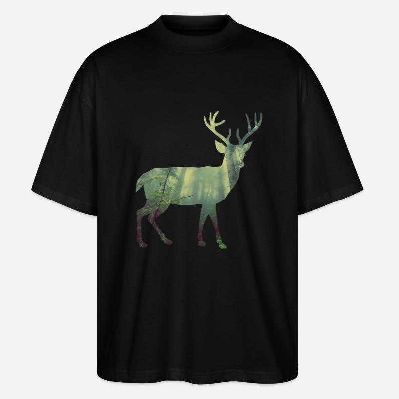 Hirsch - Stanley/Stella Oversized Unisex Bio T-Shirt Blaster 2.0 - Schwarz