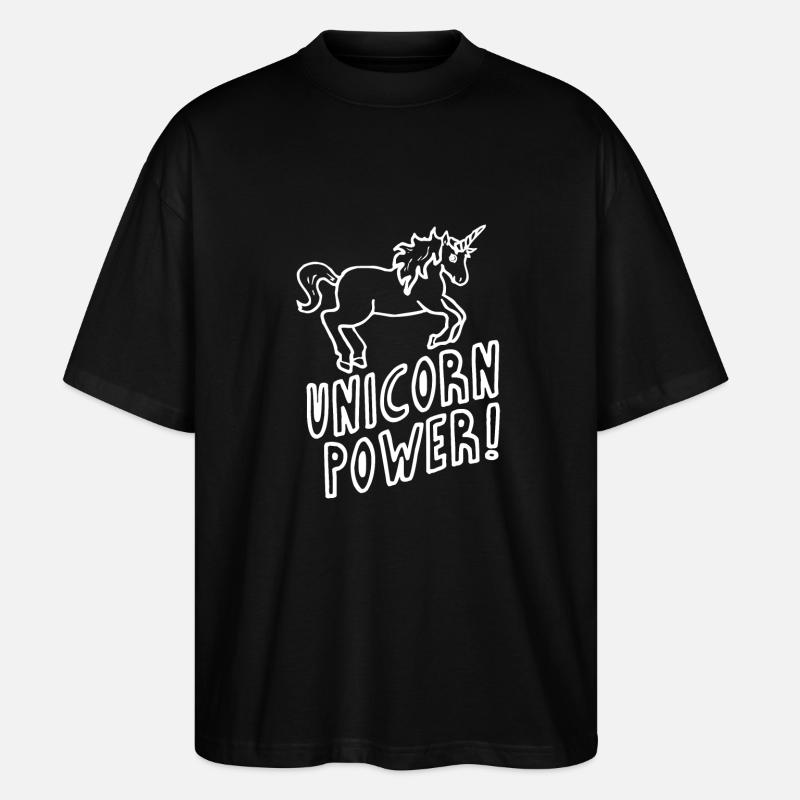 Unicorn - Puissance - T-shirt bio Blaster 2.0 coupe oversize Stanley/Stella Unisexe - noir