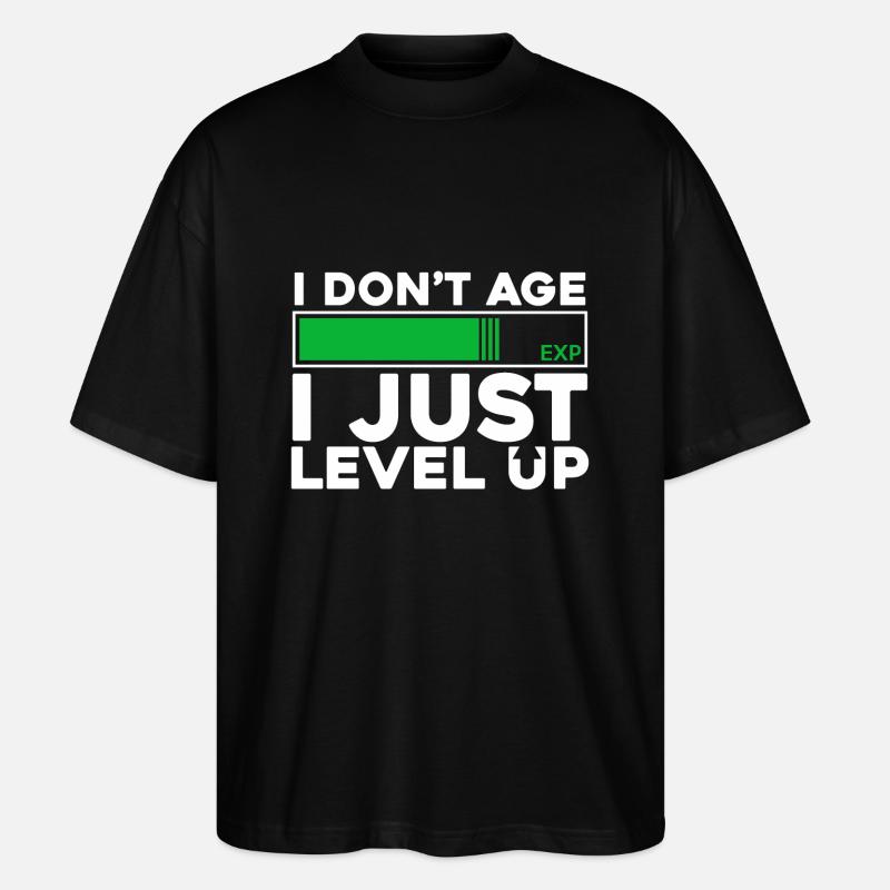 niveau supérieur - T-shirt bio Blaster 2.0 coupe oversize Stanley/Stella Unisexe - noir