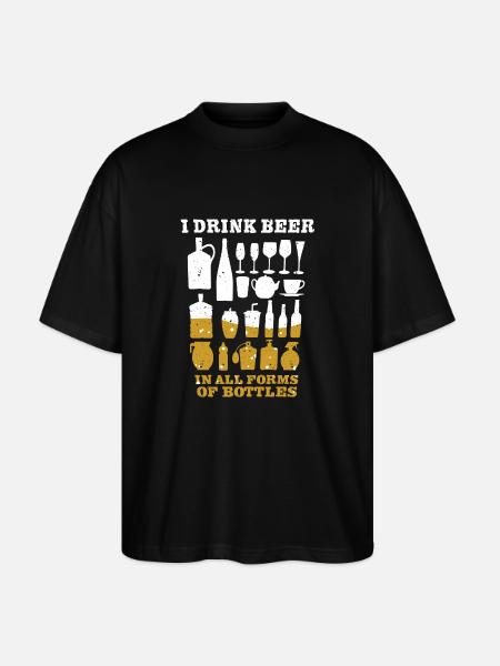 Beer lovers - Stanley/Stella Oversized Unisex Organic T-shirt Blaster 2.0 - black