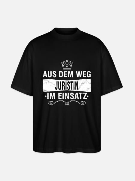 JURISTIN - Stanley/Stella Oversized Unisex Bio T-Shirt Blaster 2.0 - Schwarz