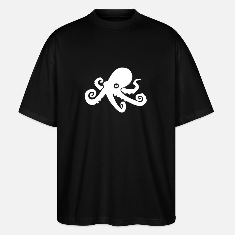 octopus - Stanley/Stella Oversized Unisex Organic T-shirt Blaster 2.0 - black