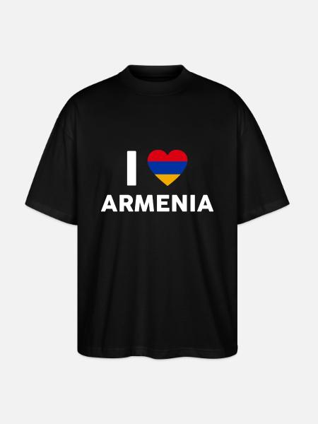 Armenien - Stanley/Stella Oversized Unisex Bio T-Shirt Blaster 2.0 - Schwarz