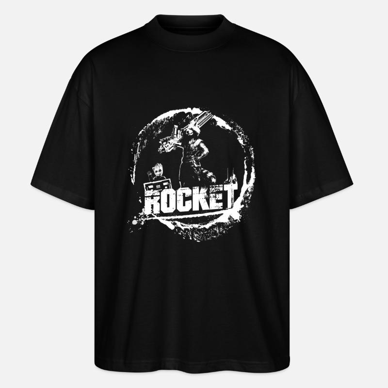 Rocket - T-shirt bio Blaster 2.0 coupe oversize Stanley/Stella Unisexe - noir