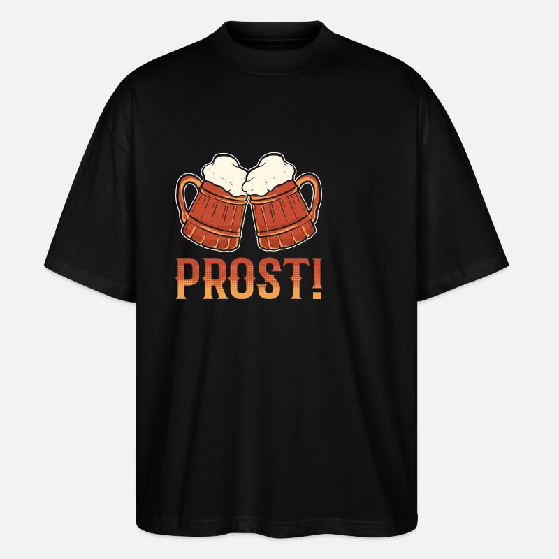 Brezel Prost - Stanley/Stella Oversized Unisex Bio T-Shirt Blaster 2.0 - Schwarz