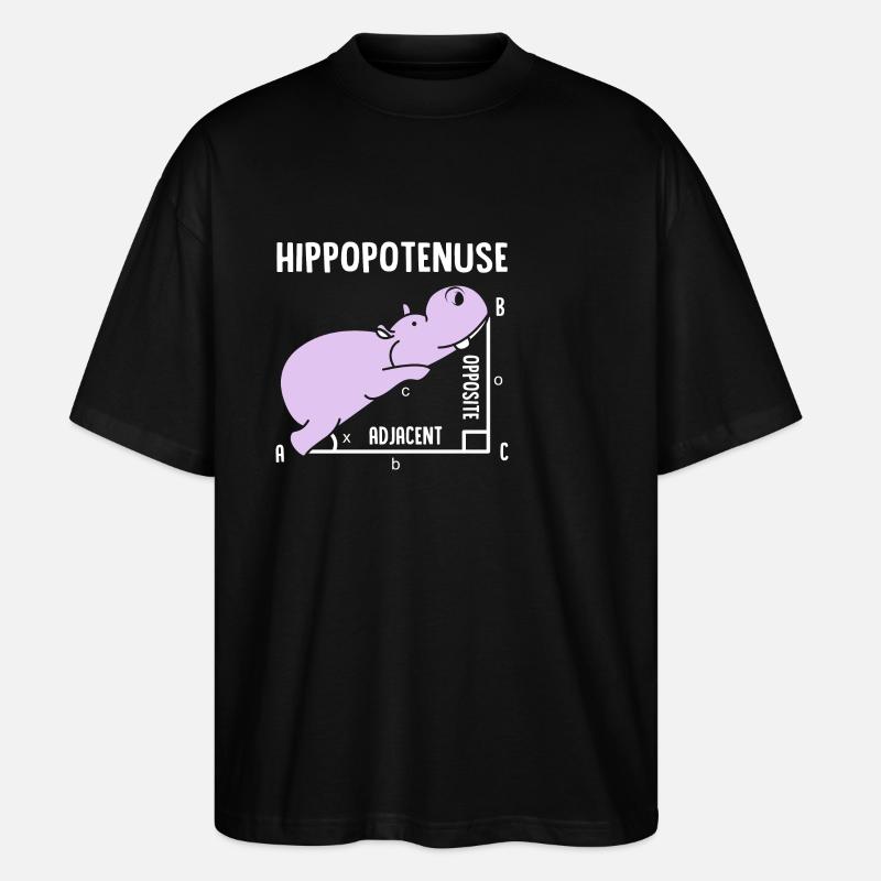Nilpferd - Stanley/Stella Oversized Unisex Bio T-Shirt Blaster 2.0 - Schwarz