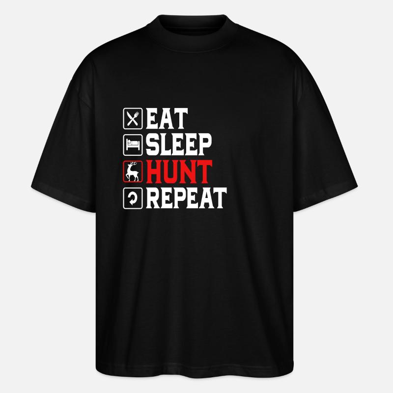 Jäger Jagen - Stanley/Stella Oversized Unisex Bio T-Shirt Blaster 2.0 - Schwarz