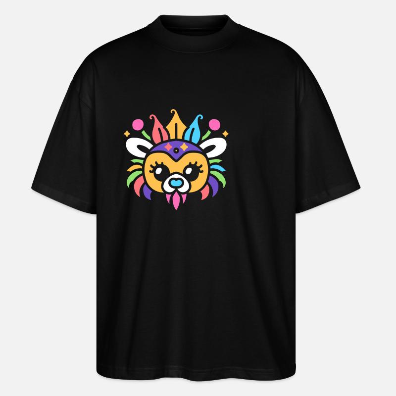 masque carnaval - T-shirt bio Blaster 2.0 coupe oversize Stanley/Stella Unisexe - noir